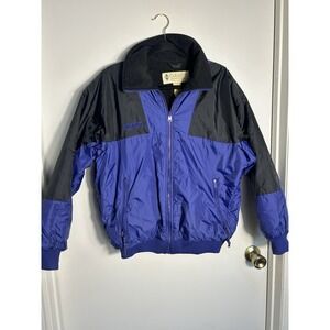 vintage 90s columbia Sportwear Fleece Lining Jacket Purple And Black Windbreaker